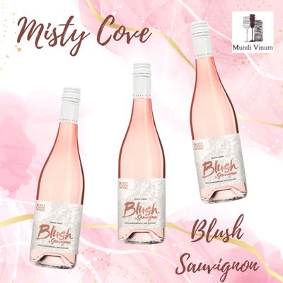 Misty Cove Blush Rosé – frisse Nieuw‑Zeelandse rosé met aardbei, citrus en elegante blush‑kleur