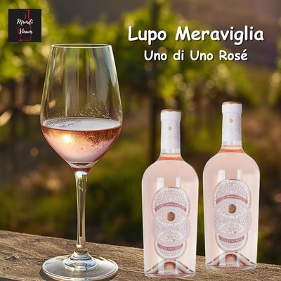 lupo meraviglia uno di uno rosé rosato - Italiaanse rosé wijn uit Puglia