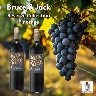 bruce & jack pinotage reserve collection - wijnhandel Mundi Vinum Herent - rode zuid-afrikaanse wijn