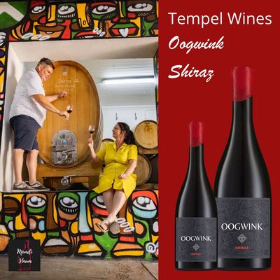 Tempel Wines Oogwink Shiraz: krachtige Zuid‑Afrikaanse rode wijn met zwart fruit en kruidige elegantie