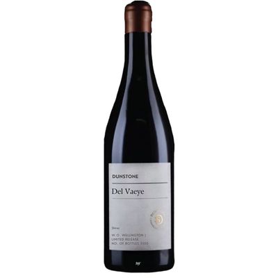 Dunstone – Del Vaeye Shiraz Dunstone Del Vaeye Shiraz met zwarte bessen en cacao, exclusieve Kaapse wijn bij Mundi Vinum Herent.