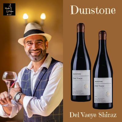 Fles Dunstone Del Vaeye Shiraz uit Wellington, premium Zuid-Afrikaanse wijn bij Mundi Vinum Herent.