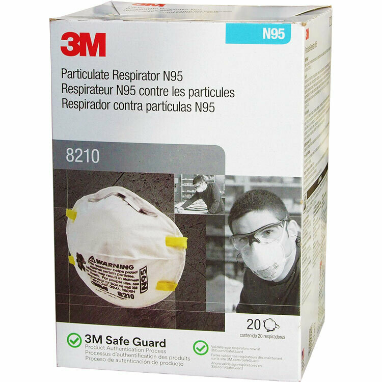 3M 8210 N95 Face Masks (20-pack)