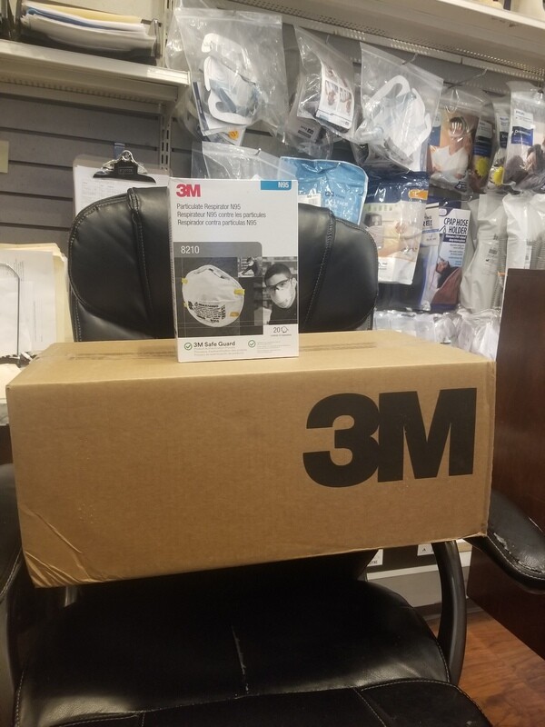 1 Case of 3M 8210 N95 Face Masks (20-pk) (8 boxes per case)