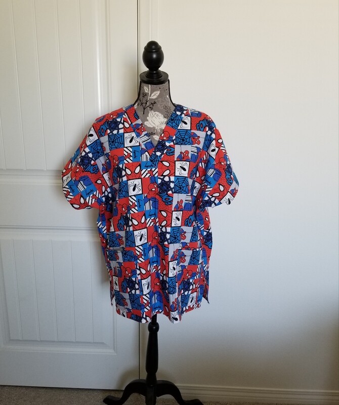 Spiderman scrub size Large