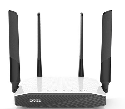 Zyxel NBG6604 router inalámbrico Ethernet rápido Doble banda (2,4 GHz / 5 GHz) Negro, Blanco