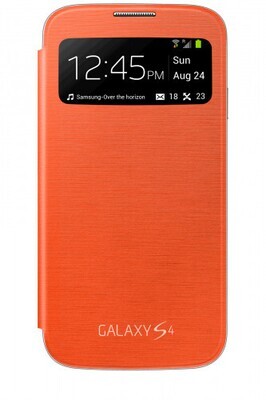 Samsung S View funda para teléfono móvil Libro Naranja