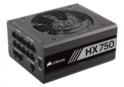 Corsair HX750 unidad de fuente de alimentación 750 W 20+4 pin ATX ATX Negro