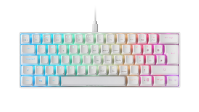 Mars Gaming MKMINIWRES Blanco Teclado Mecánico RGB Ultra-Compacto Switch Rojo ES