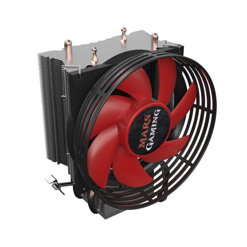 MARS GAMING MCPU117 120W CPU COOLER INTEL LGA775/1150/1155/1156 AMD FM1/AM2/AM2+/AM3/AM3+/AM4/FM2/FM2+- 9cm ULTRASILENT PWM FAN, 2 DIRECT-CONTACT HEATPIPES MARS GAMING MCPU117 120W CPU COOLER INTEL LGA775/1150/1155/1156 AMD FM1/AM2/AM2+/AM3/AM3+/AM4/FM2/FM2+- 9cm ULTRASILENT PWM FAN, 2 DIRECT-CONTACT HEATPIPES
