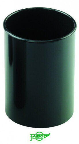 CUBILETE DE PLASTICO 78 MM. DIAMETRO X 100 MM. ALTO OPACO NEGRO FAIBO 205-02