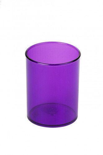 CUBILETE DE PLASTICO 78 MM. DIAMETRO X 100 MM. ALTO TRANSPARENTE VIOLETA FAIBO 205-58