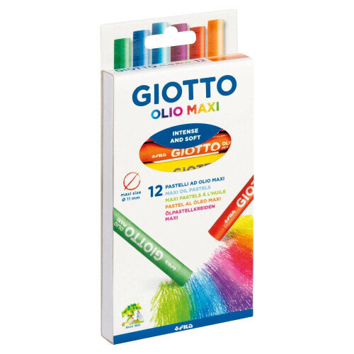 ESTUCHE CON ASA DE 12 BARRAS PINTURA ÓLEO GIOTTO F293400