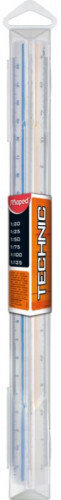 ESCALIMETRO DE PLASTICO TRIANGULAR ESCALA A LONGITUD 30 CM. MAPED 240011