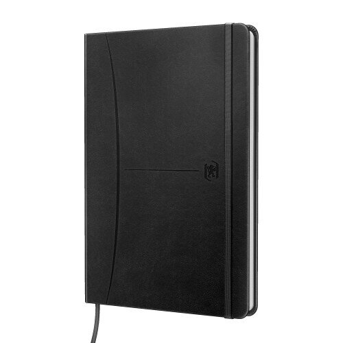 CUADERNO SIGNATURE A5 TAPA EXTRADURA 80H LISO COLOR NEGRO OXFORD 400163617