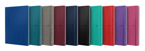 CUADERNO SIGNATURE B5 TAPA EXTRADURA 80H RAYADO HORIZONTAL COLORES SURTIDOS CLASICOS+VIVOS OXFORD 400154950