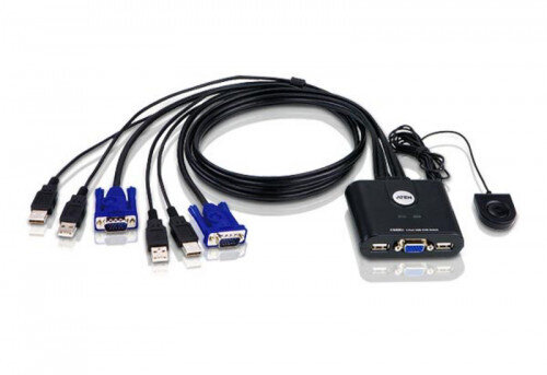 Aten CS22U interruptor KVM Negro