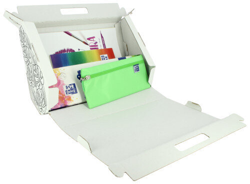 KIT KIDS1 BLOCS DIBUJO+BLOC ACUARELA/TEMPERA+ESTUCHE KANGOO+TEMPERAS OXFORD 400169566