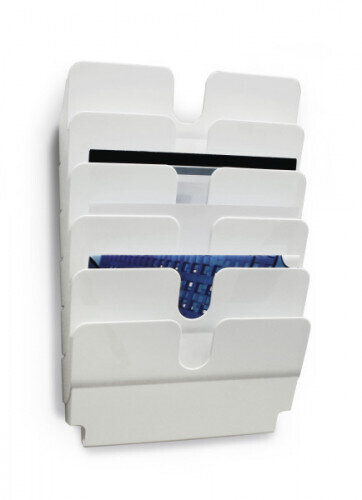 DISPENSADOR PARED FLEXIPLUS 6 COMPARTIMENTOS A4 HORIZONZAL BLANCO DURABLE 1700014011