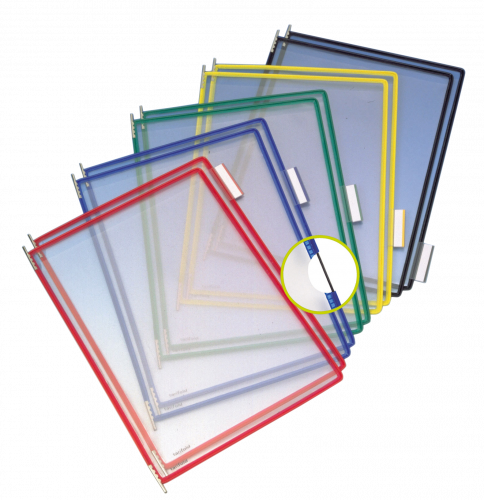 PACK DE 10 FUNDAS CON PIVOTES A4 VERTICAL COLOR SURTIDO TARIFOLD 114009