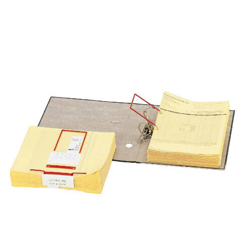CAJA 100 ENCUADERNADORES DE CLIP 12X8,5 ROJO ELBA 100580277