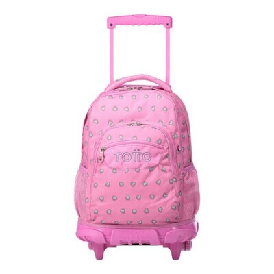 Totto Renglones mochila Mochila escolar Rosa Poliéster