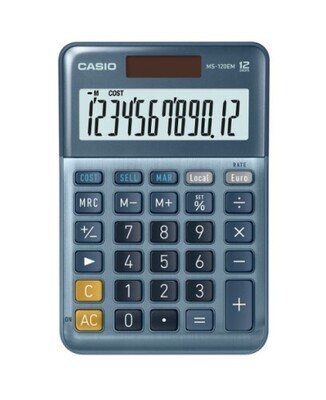 CALCULADORA DE SOBREMESA DE 12 DÍGITOS CASIO MS-120EM