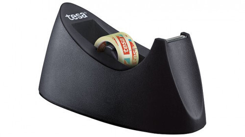 DISPENSADOR SOBREMESA EASY CUT CURVE ANTIDESLIZANTE + 1 ROLLOS 19MM.X10M. NEGRO TESA 53917-00000-00