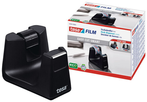 DISPENSADOR SOBREMESA EASY CUT SMART PARA ROOLLOS DE 33M. NEGRO TESA 53902-00000-01