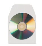 PACK DE 10 FUNDAS CD-DVD PP TRANSPARENTE AUTOADHESIVAS CON SOLAPA 3L 6832-10