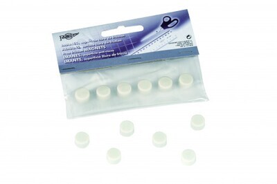 BLISTER DE 6 IMANES REDONDOS 10MM. EN COLOR BLANCO FAIBO 60-10-01