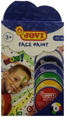 ESTUCHE 6 BOTES FACE PAINT 8 ML COLORES SURTIDOS JOVI 171