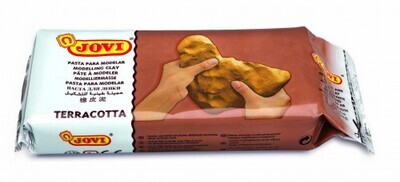 PASTILLA PASTA MODELAR AIR DRY ENDURECIBLE AL AIRE 500 G TERRACOTTA JOVI 88