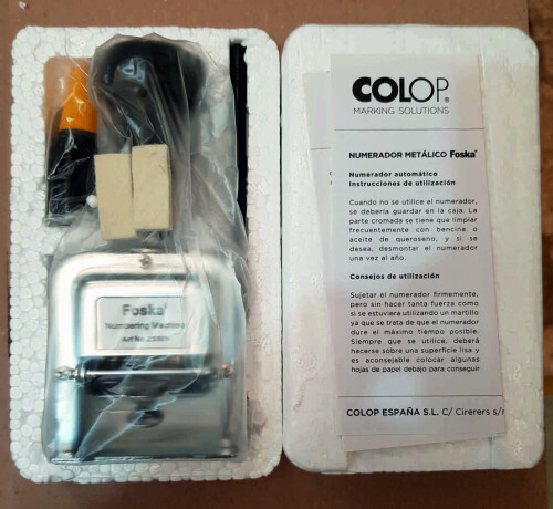 NUMERADOR FOSKA 5 MM 8 BANDAS COLOP NUMF.ZS508