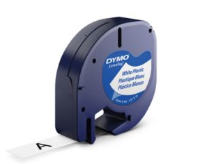 CINTAS LETRATAG PLÁSTICO 12MM X 4 M NEGRO/BLANCO DYMO S0721660