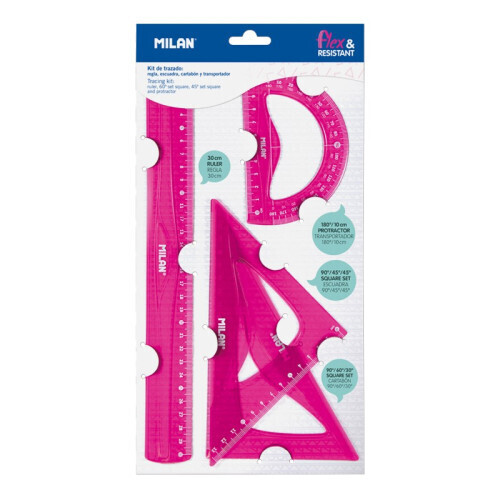 Milan Flex & Resistant Acid juego de reglas 4 pieza(s)