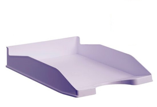 BANDEJA ECOGREEN 100% RECICLADO Y RECICLABLE APILABLE MALVA PASTEL 345X255X60 MM ARCHIVO 2000 742 ML PS