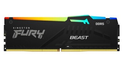 MEMORIA KINGSTON FURY BEAST RGB DDR5 16GB 5200MHZ CL40 KF5