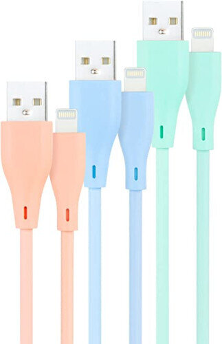 NANOCABLE 3 CABLES LIGHTNING A USB 2.0, LIGHTNING/M-USB A/M,