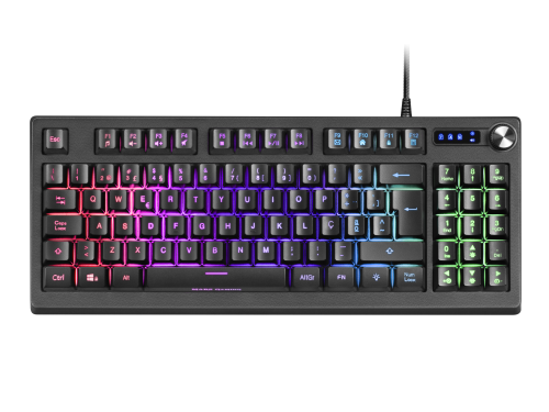 Mars Gaming MKREVO teclado USB Portugués Negro