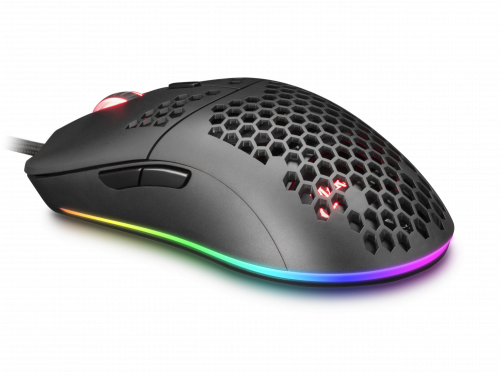 MARS GAMING MMAX MOUSE BLACK, 12400DPI, ULTRALIGHT 69G, RGB, FEATHER CABLE, SOFT