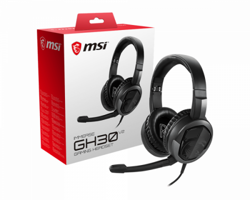 MSI Immerse GH30 V2 Auriculares Diadema Conector de 3,5 mm Negro