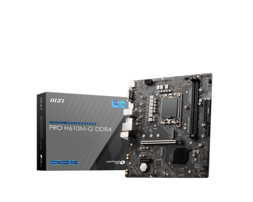 PLACA MSI PRO H610M-G DDR4,INTEL,1700,H610,2DDR4,MATX