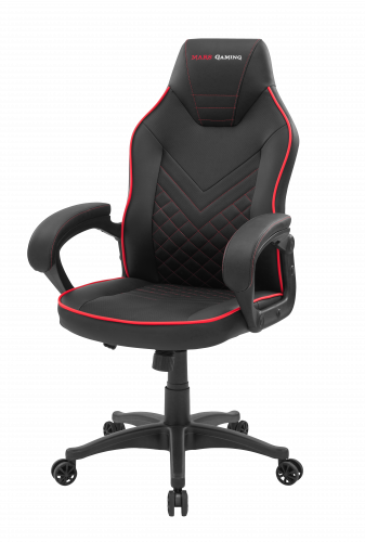 Mars Gaming MGCX ONE Silla para videojuegos universal Asiento acolchado Negro, Rojo