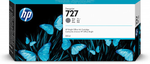 HP Cartucho de tinta DesignJet 727 gris de 300 ml