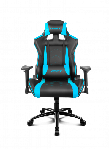 DRIFT DR150BL silla para videojuegos Silla para videojuegos universal Asiento acolchado Negro, Azul