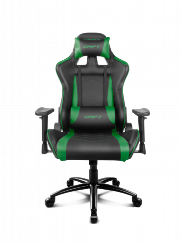 DRIFT DR150BG silla para videojuegos Silla para videojuegos universal Asiento acolchado Negro, Verde