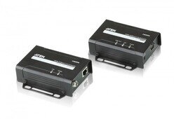 Aten VE801-AT-G extensor audio/video Transmisor y receptor de señales AV Negro