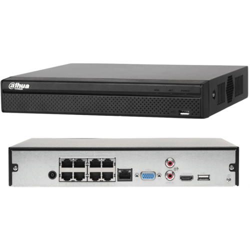 DAHUA - DH-NVR4108HS-8P-4KS2/L - GRABADOR NVR 1HDD 8CH  COMPACT 1U 8 POE 4K GEN 2 LITE