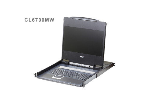 ATEN Consola LCD single rail (HDMI / DVI / VGA, USB)